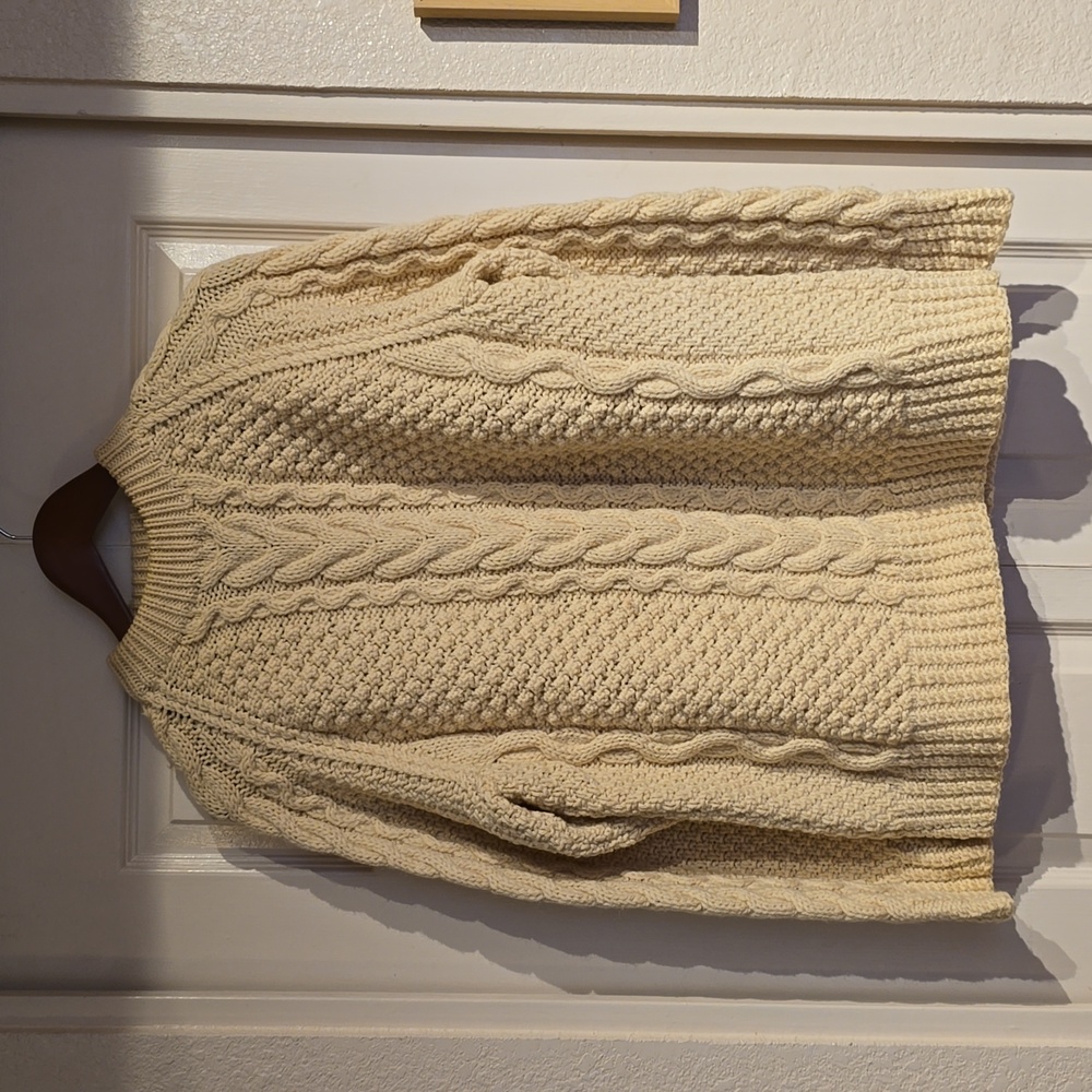 Beautiful, Thick, Hand-Knit Wool Sweater